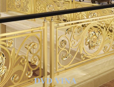 Gia Công Lan Can Inox Mạ Vàng | Báo Giá - DVD Vina
