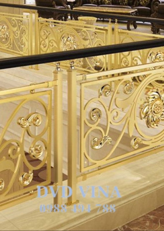 Gia Công Lan Can Inox Mạ Vàng | Báo Giá - DVD Vina